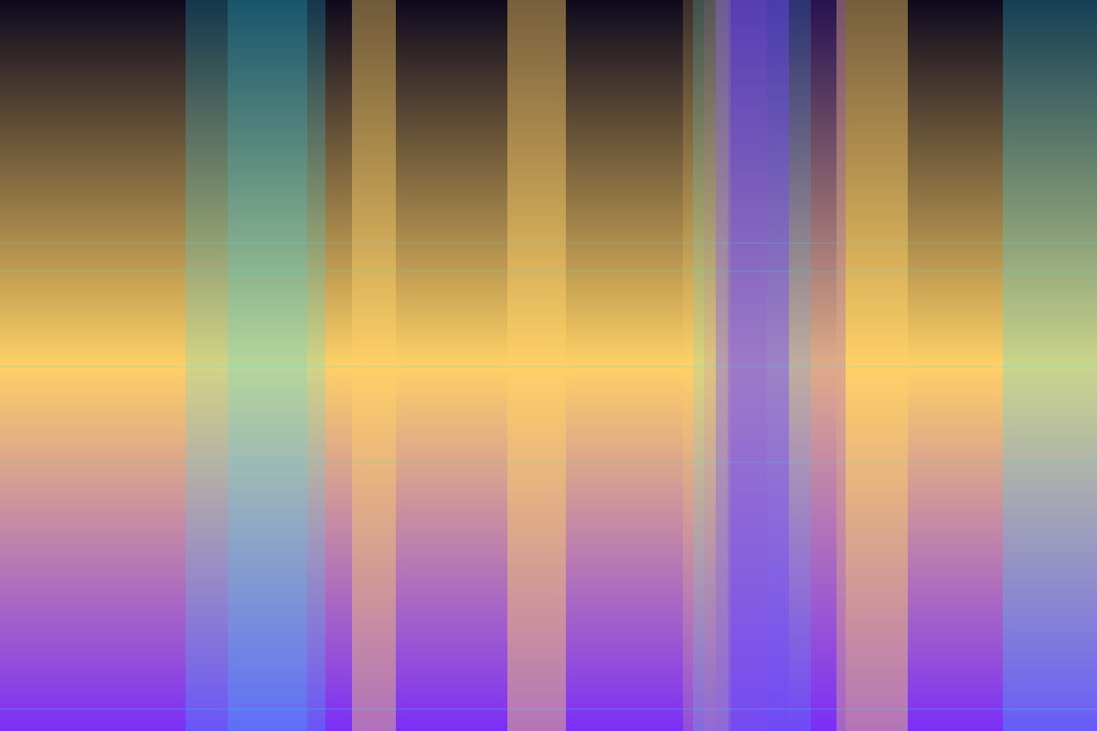Composição abstrata em violeta e magenta representando o universo criativo da Agência Nico